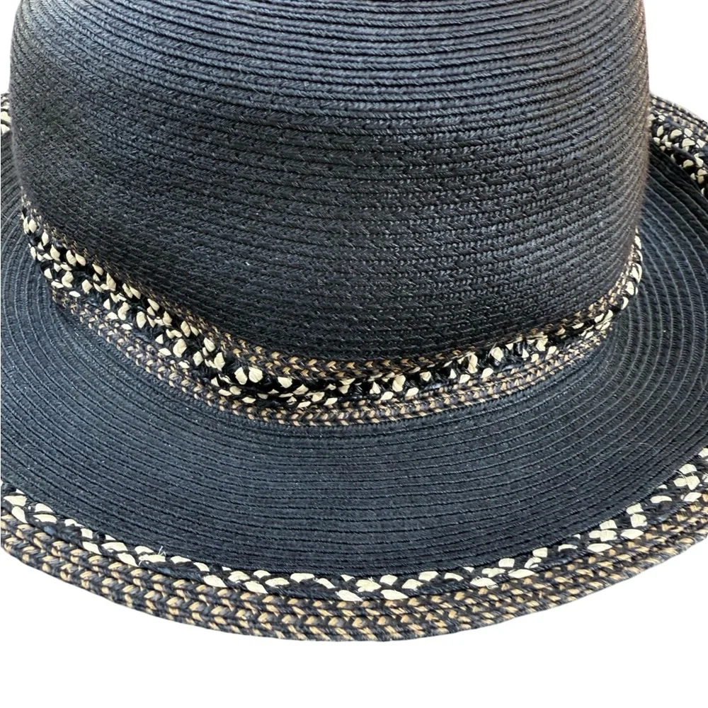 Eric Javits New York Packable Black Hat Fedora Small/Medium - Picture 2 of 8
